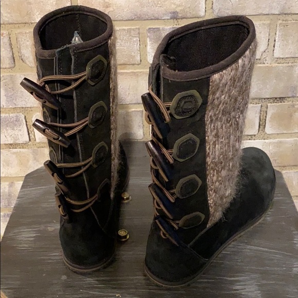 Timberland ❄️NWOB Suede & knit Cold Weather Boots - Picture 4 of 11